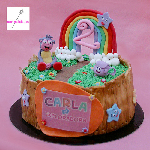La tarta de Dora la exploradora - Acaramelada